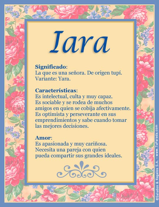 Tarjeta - Iara