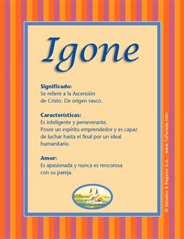 Significado del nombre Igone