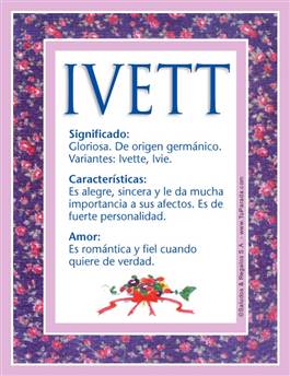 Significado del nombre Ivett