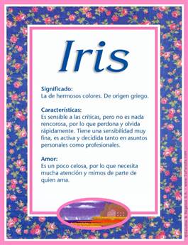 Significado del nombre Iris