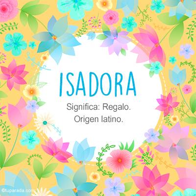 Significado Nombre Isadora