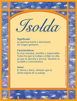 Significado del nombre Isolda