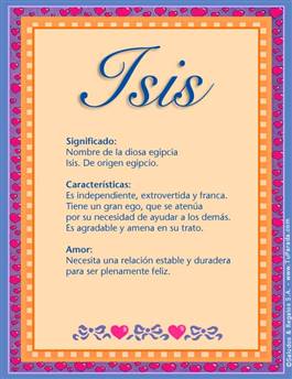 Significado del nombre Isis