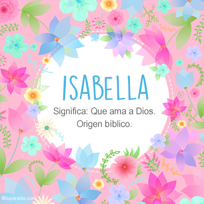 Significado Nombre Isabella