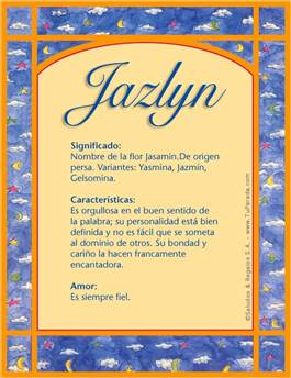 Significado del nombre Jazlyn