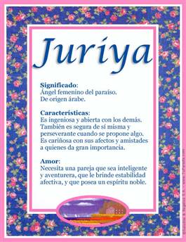 Significado del nombre Juriya