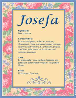 Significado del nombre Josefa