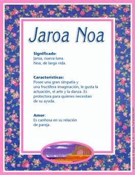 Nombre Jaroa Noa
