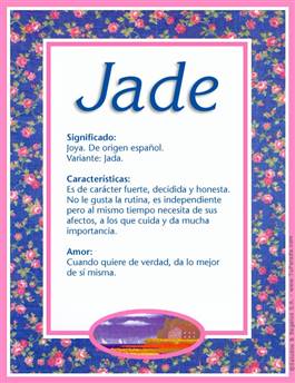 Significado del nombre Jade