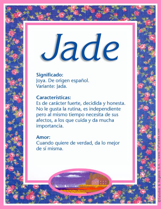 Tarjeta - Jade