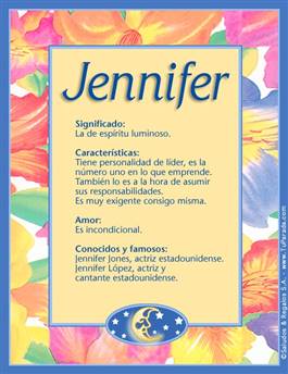 Significado del nombre Jennifer