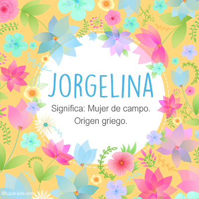 Significado Nombre Jorgelina