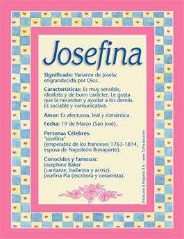 Nombre Josefina