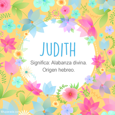Significado Nombre Judith
