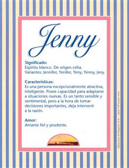 Significado del nombre Jenny