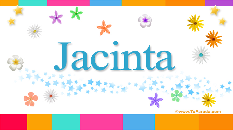 Nombre Jacinta, Imagen Significado de Jacinta
