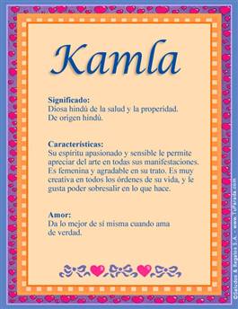 Significado del nombre Kamla