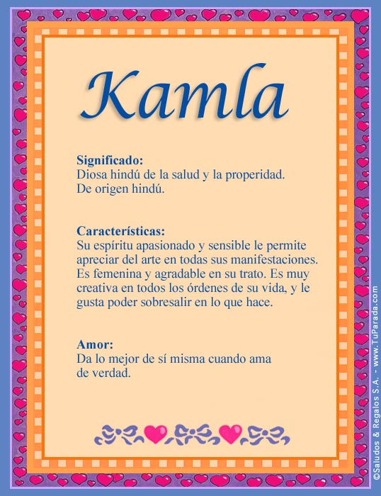 Tarjeta - Kamla