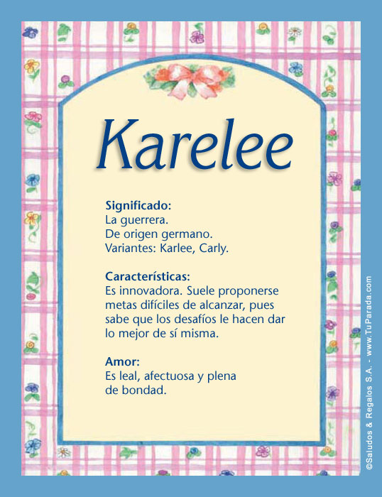 Tarjeta - Karelee