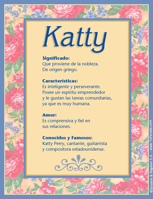 Para Katty Cumpleaños De Tarjetas