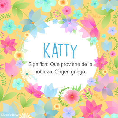 Significado Nombre Katty