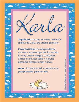 Karla (Nombre) - Significado de Karla