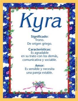 Significado del nombre Kyra