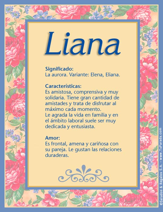 Tarjeta - Liana