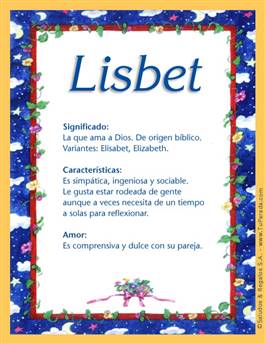 Significado del nombre Lisbet