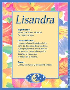 Significado del nombre Lisandra