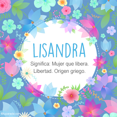 Significado Nombre Lisandra