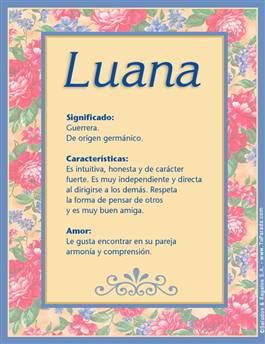 Significado del nombre Luana