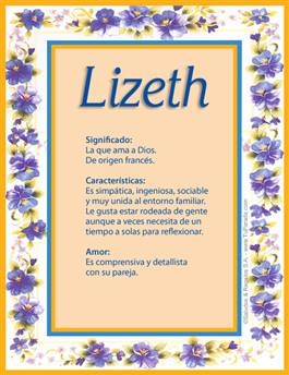Significado del nombre Lizeth