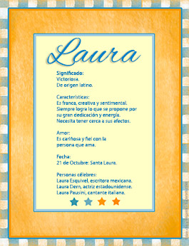 Nombre Laura