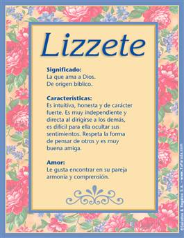 Significado del nombre Lizzete
