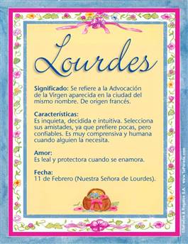 Significado del nombre Lourdes