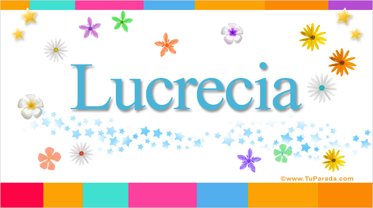 Nombre Lucrecia, Imagen Significado de Lucrecia