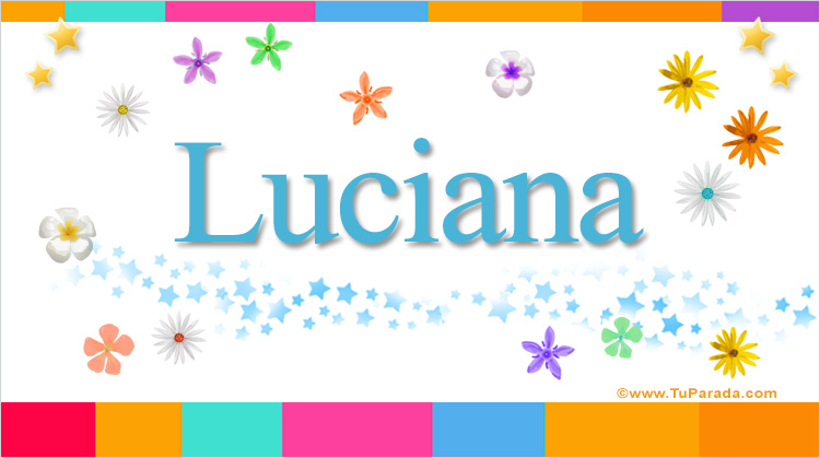 Nombre Luciana, Imagen Significado de Luciana