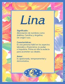 Significado del nombre Lina