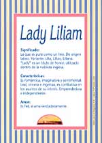 Lady Liliam