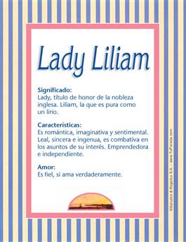 Nombre Lady Liliam