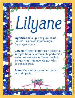 Significado del nombre Lilyane