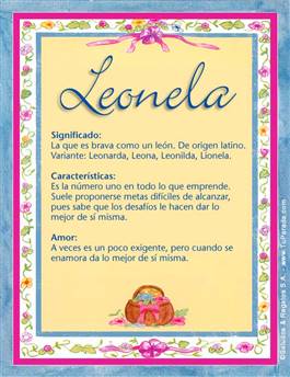 Significado del nombre Leonela