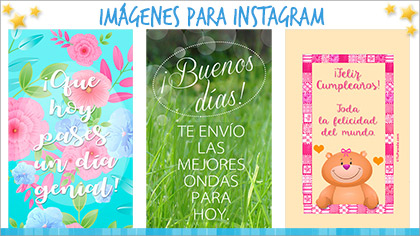 Tarjetas, postales: Imágenes para Instagram