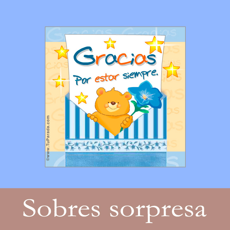 Tarjetas, postales: Sobres sorpresa