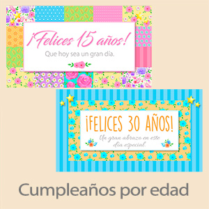 Tarjetas, postales: Cumpleaños Edad