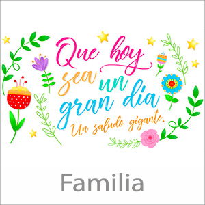 Tarjetas, postales: Familia