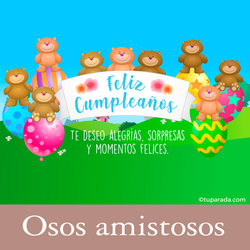 Tarjetas, postales: Osos amistosos