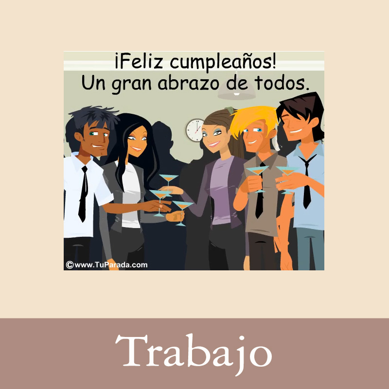 Tarjetas, postales: Trabajo