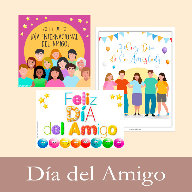 Tarjetas de  Día Internacional del Amigo